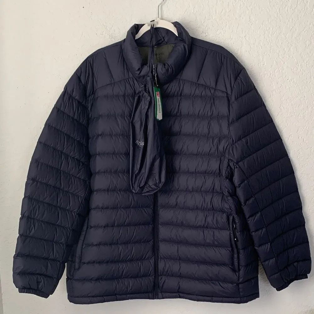 NWT Solaris Outerwear Big Men's Navy Puffer Jacket Size 2XB